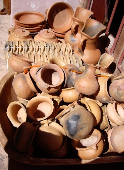 Clay pots in Purmamarca, Argentina