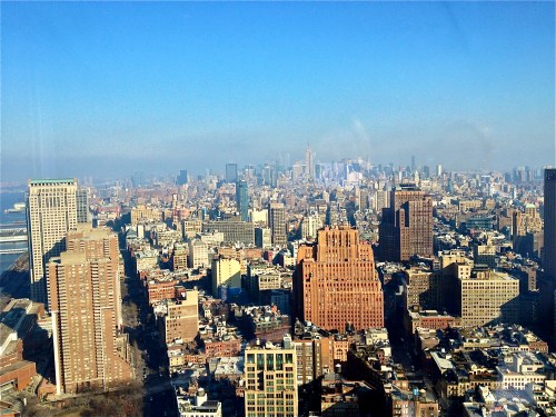 Manhattan view looking north from downtown.