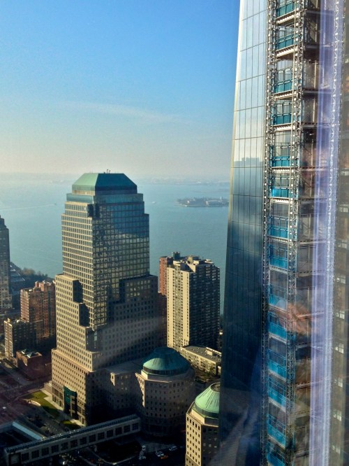 Southern tip of Manhattan, Freedom Tower to the right.