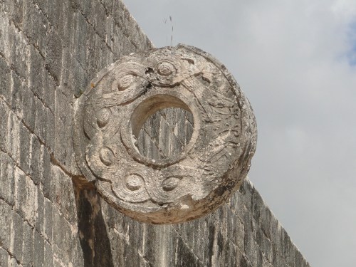 Ball court "hoop." Chichen Itza.