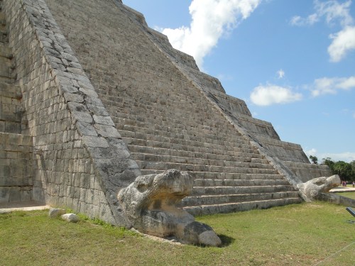 Serpent. Temple of Kukulkan. Chichen Itza.