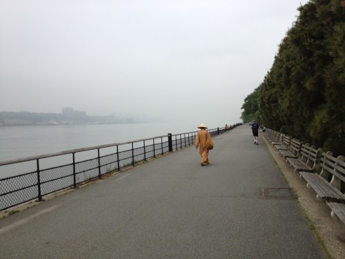 Taken while on my bike, riding north along the Hudson River.