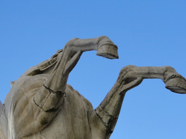 Horse statue. Rome, Italy.