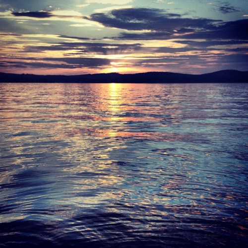 Lake Winnipesaukee sunset.